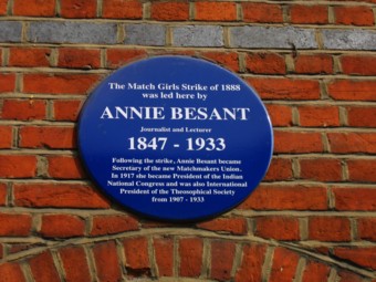 Annie Besant plaque