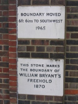 Bryant and May boundary stone